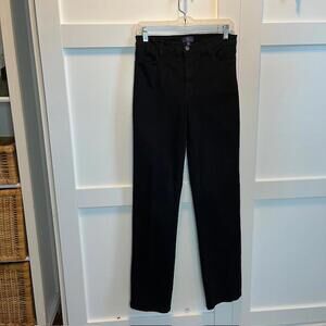 NYDJ Stylish Black High-Waisted Jeans - Size 6
